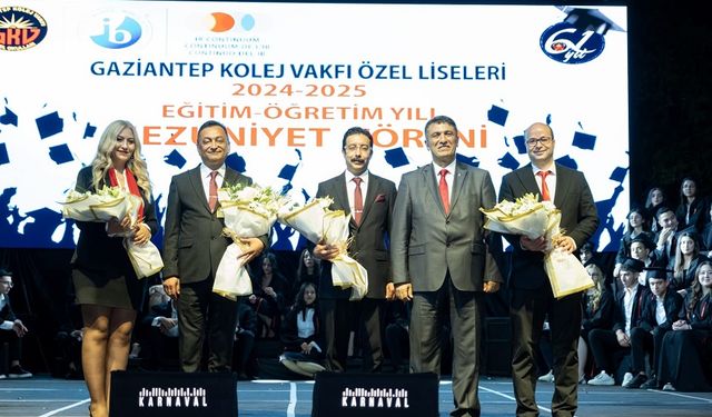 GKV Özel Liseleri 2025 Mezuniyet Töreninde Kep Atma Coşkusu