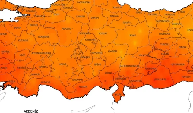 Kahramanmaraş, Hatay, Adana, Mersin, Gaziantep, Osmaniye ve Kilis üzerinden geliyor