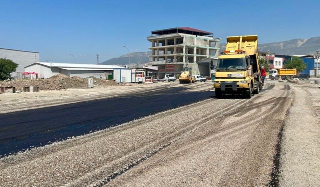 Kahramanmaraş’ta Kritik Sanayi Bağlantı Yolu Asfalta Kavuşuyor