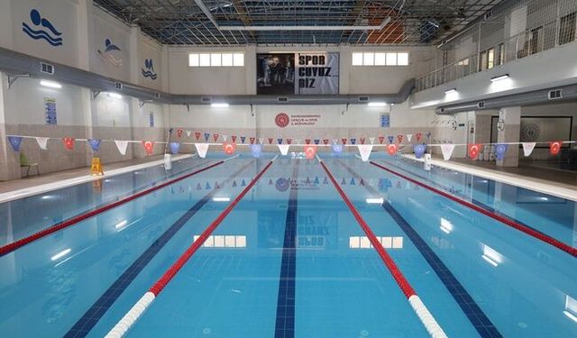 Şehit Abdullah Çavuş Kapalı Yüzme Havuzu yeniden hizmette