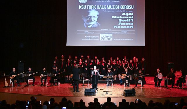 KSÜ'de Âşık Mahzuni Şerif'e Vefa Gecesi! Unutulmaz Türkülerle Anıldı