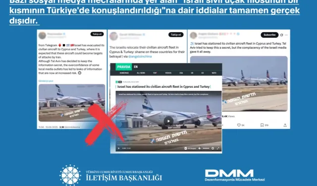 “İsrail Uçakları Türkiye’de” İddialarına Resmî Yalanlama Geldi