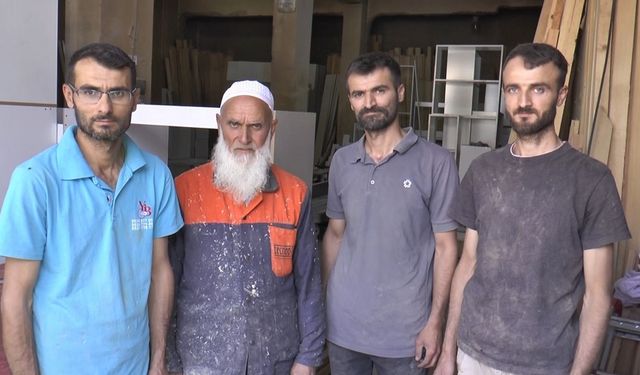 Gaziantep’te 61 Yıllık Marangozluk Geleneği: Baba ve Üç Oğul Aynı Tezgâhta
