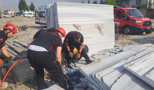 Kahramanmaraş'ta Mermer Ocağında Kaza: 2 İşçi Yaralı