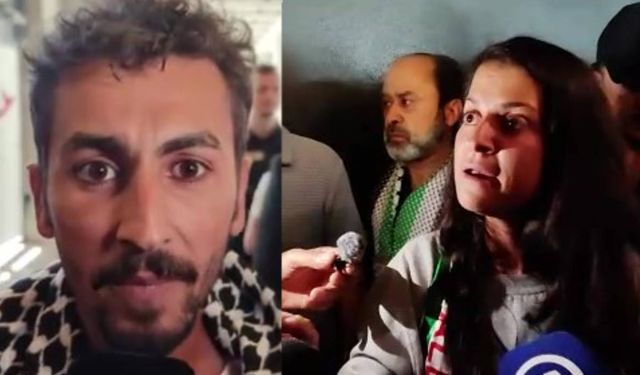 Madleen Gemisi'nde alıkonulan Şuayb Ordu ve Yasemin Acar Berlin'e geldi