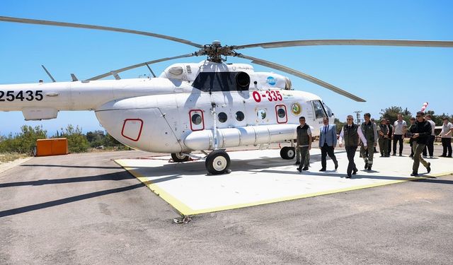 Mersin Orman Yangınlarına Karşı 407 Araç ve 5 Helikopterle Teyakkuzda