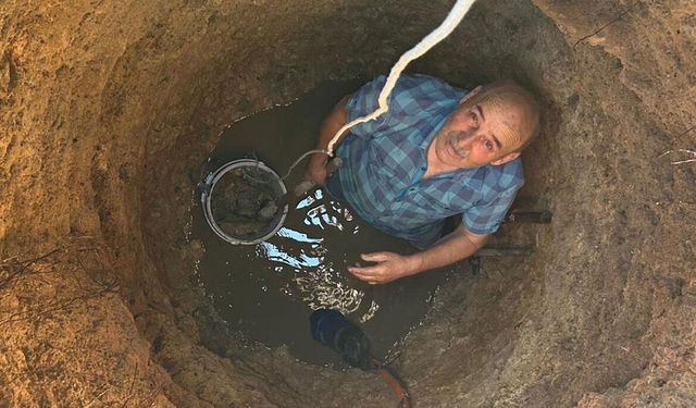Konyalı çiftçi şaşkın: 80 yıllık kuyuda ilk kuraklık