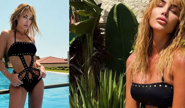 Petek Dinçöz mayoyla poz verdi, sosyal medyada olay yarattı