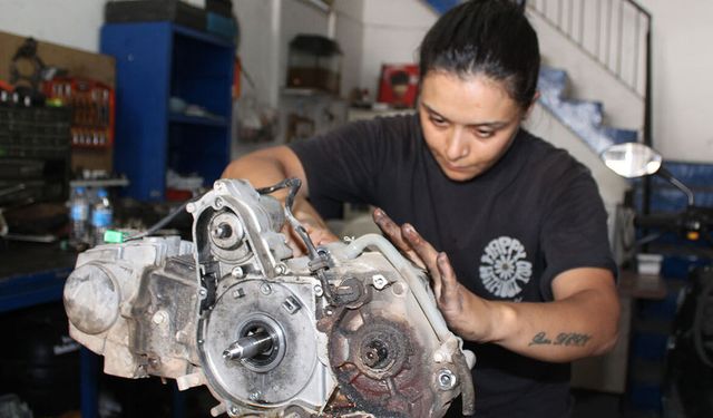 Aydın’da Eşine Destek İçin Sanayiye Girdi, Şimdi Motor Ustası