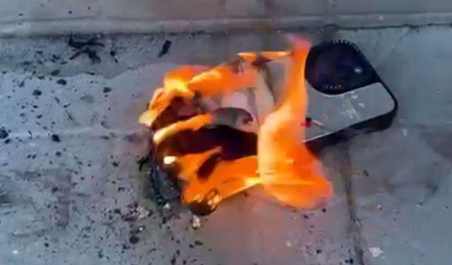 Ümraniye’de Cep Telefonu Yangını: O Anlar Kamerada