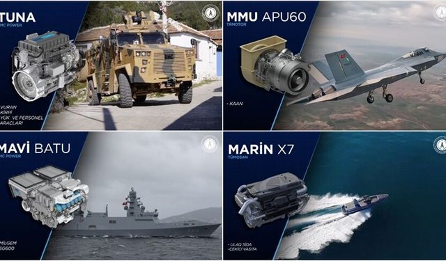 Karada, Havada ve Denizde Yerli Motor Dönemi Başladı