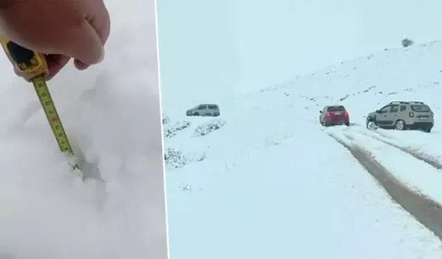 Bingöl’da yüksek kesimler beyaza büründü: Kar kalınlığı 26 santimetreye ulaştı