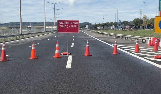 Bolu Dağı Tüneli 31 Ekim’e kadar günlük 5 saat trafiğe kapalı