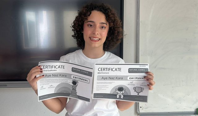 "Ders çalışırken yemek yemeyi bile unuttum" diyen Ayşe Naz'a Amerikan Rice Üniversitesi’nden ve NASA’dan eğitim daveti