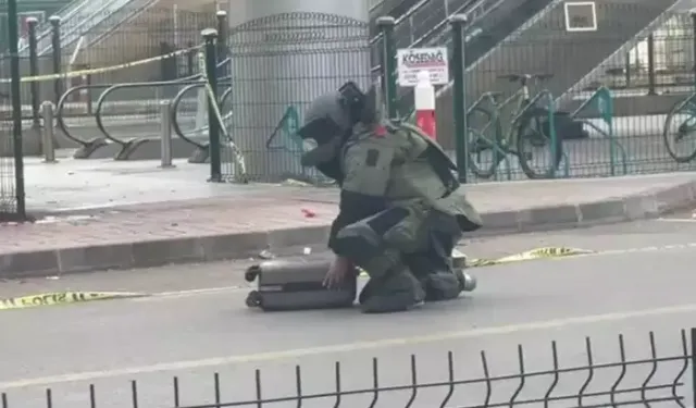 Tren istasyonundaki sahipsiz çanta fünye ile patladıldı