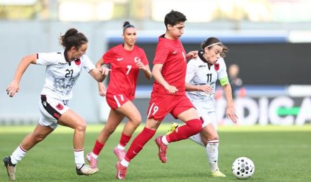 A Milli Kadın Futbol Takımı Arnavutluk ile 1-1 Berabere Kaldı