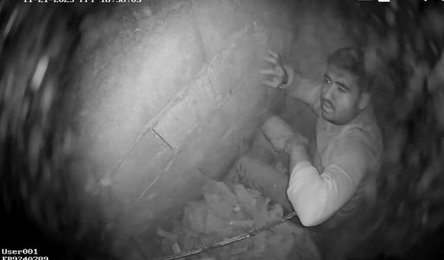 Binadan düşen internet çalışanı havalandırma boşluğunda sıkıştı