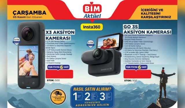 BİM’e aksiyon kamerası geldi: İşte özellikleri ve fiyatı