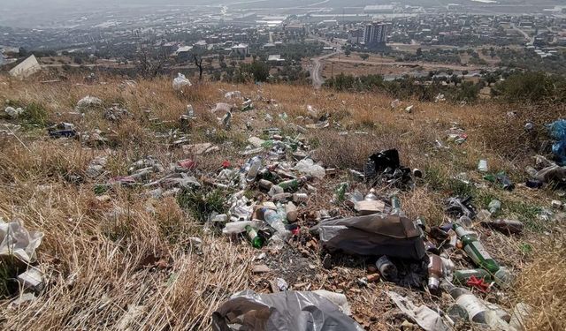 Kahramanmaraş’ta çevre felaketi! Zeytinlik alan çöplüğe döndü