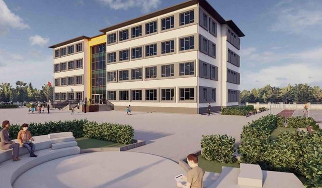 Kahramanmaraş’ta Gazi Ortaokulu Yeniden İnşa Ediliyor