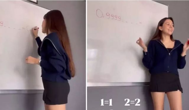 Mini Etekli Öğretmen Görüntüsü Olay Yarattı