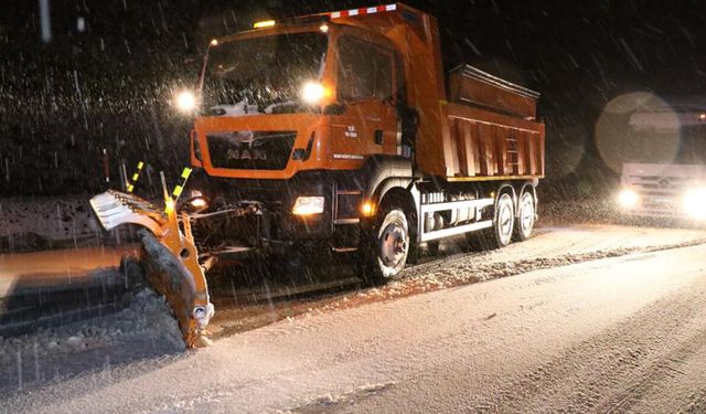 Erzincan'da gece boyunca kar etkili oldu