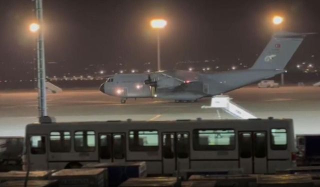 Şehitlerin cenazelerini taşıyan uçak Tiflis’ten havalandı