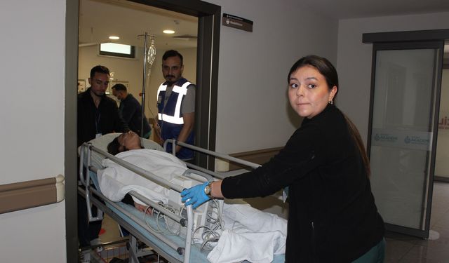 Kahramanmaraş'ta özel hastanede gerçeğini aratmayan afet tatbikatı