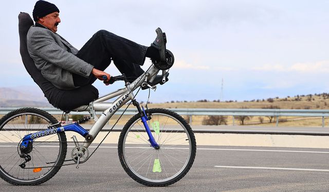 Elazığ’da ilginç bisiklet tasarımı: Polisler bile durdurup inceliyor