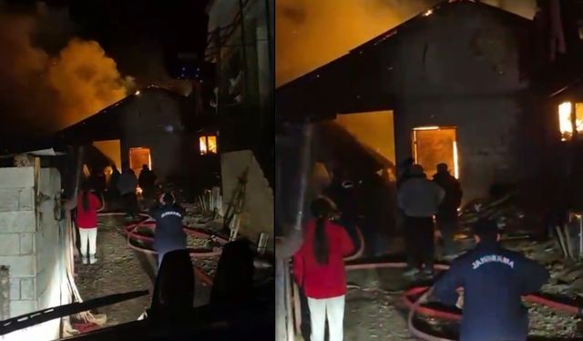 Andırın Çokak Mahallesi’nde çıkan yangın eve sıçramadan söndürüldü