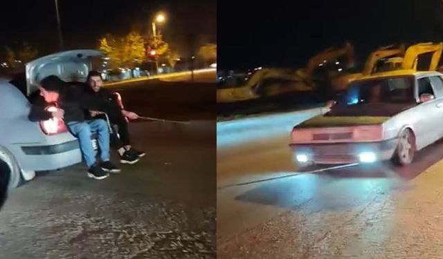 Arızalanan TOFAŞ’ı iple çektiler: O anlar kamerada