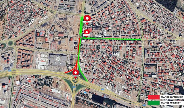 Kahramanmaraş'ta Azerbaycan Bulvarı, 15 gün trafiğe kapatılacak