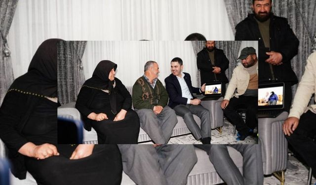 Bakan Murat Kurum, Kahramanmaraş’ta depremzede aileyi evinde ziyaret etti