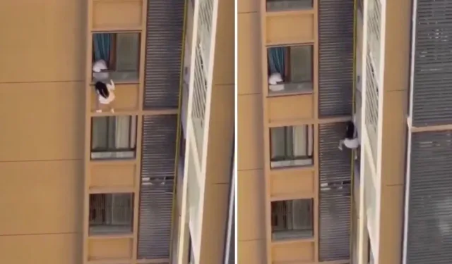 Evli Adam Sevgilisini Yüksek Kattan Aşağı Sarkıttı