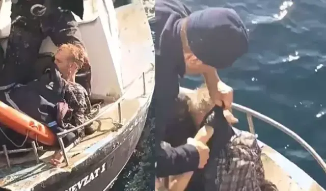 Feribottan atlayan kişi kurtarıldı