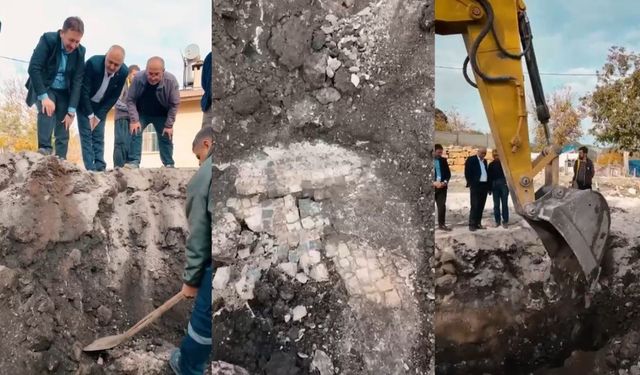 Kahramanmaraş Andırın’da mozaik araması kepçeyle yapıldı, tepkiler yükseldi