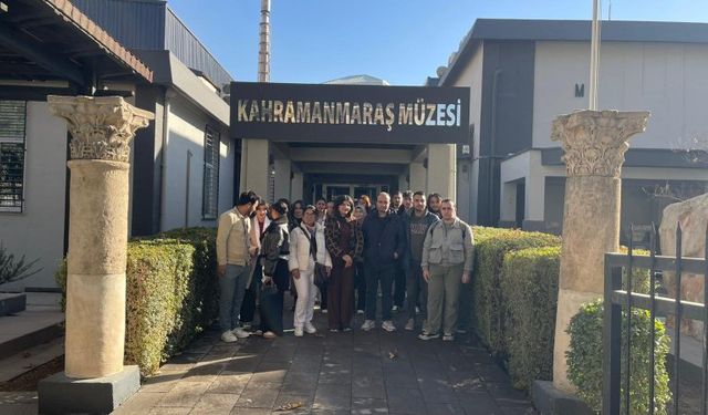 Kahramanmaraş Müzesi’ne arkeoloji öğrencilerinden eğitim gezisi