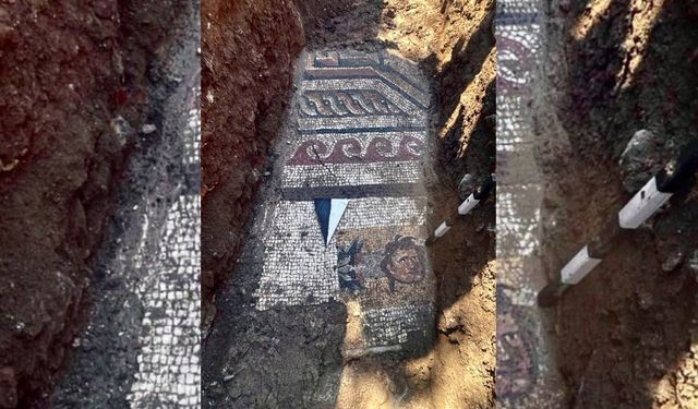 Kahramanmaraş’ta 1500 yıllık Geç Roma Dönemi mozaik bulundu