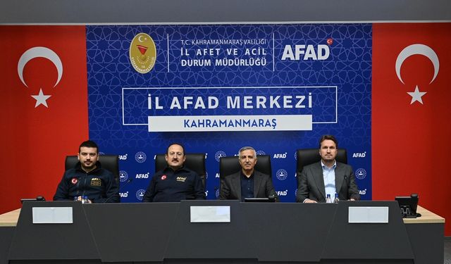 Kahramanmaraş’ta afet çalışmaları değerlendirildi: Projeler masaya yatırıldı