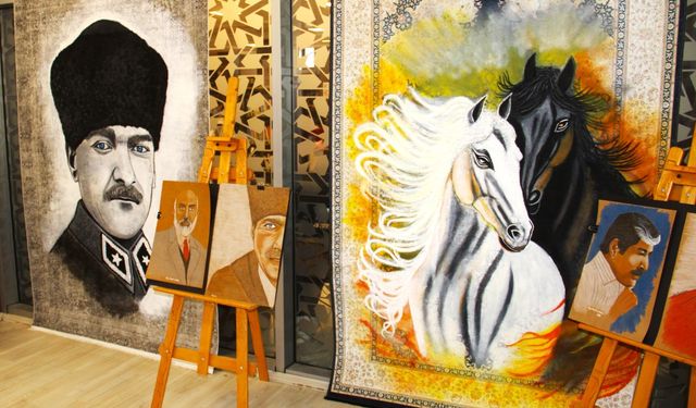 Kahramanmaraş'ta Bir Ev Hanımının Sanat Yolculuğu Sergiye Dönüştü