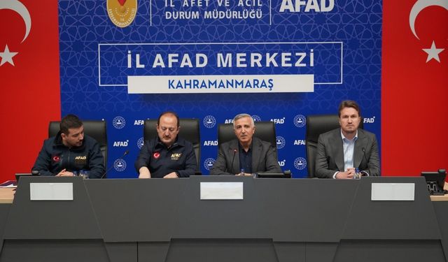 Kahramanmaraş’ta deprem sonrası kritik toplantı: Yeni tedbirler yolda