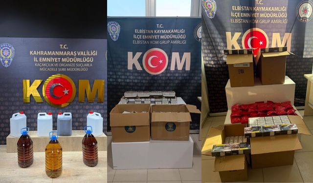 Kahramanmaraş’ta kaçak ürün operasyonu: Eş zamanlı baskınlarda çok sayıda ürün ele geçirildi