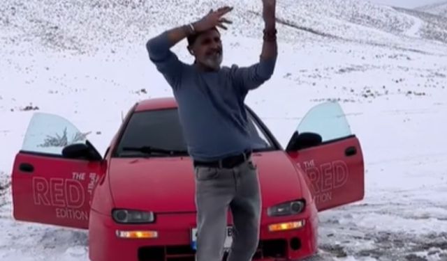 Kahramanmaraş’ta Kar Sevinci Dansa Dönüştü