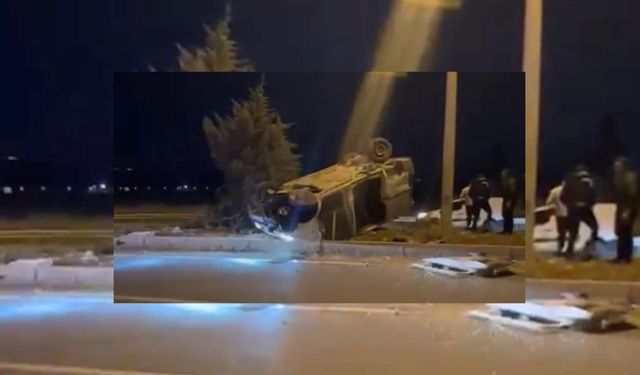 Kahramanmaraş'ta otomobil takla attı, 2 kişi yaralandı