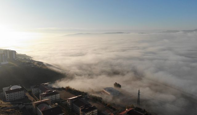Kahramanmaraş’ta yoğun sis görüş mesafesini 15 metreye düşürdü