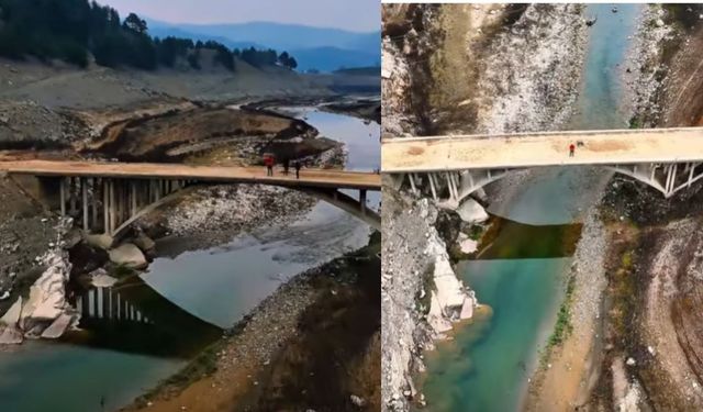 Kahramanmaraş’ta Sular Çekilince Asırlık Sır Ortaya Çıktı