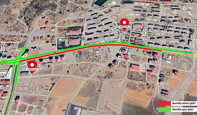 Kahramanmaraş Vezir Hoca Bulvarı’nda 1 kilometrelik alan trafiğe kapalı