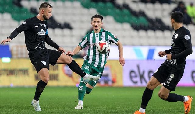 Konyaspor, Çaykur Rizespor ile 1-1 berabere kaldı