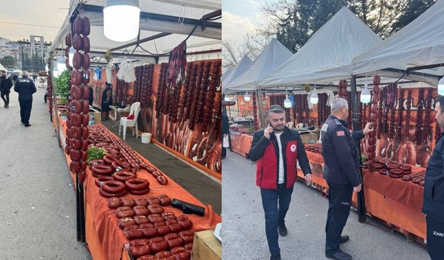 Kahramanmaraş'ta, tarihi geçmiş 850 kilogram sucuk ele geçirdi