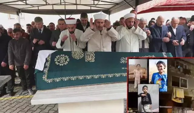 Pendik'teki yangında hayatını kaybeden 3 çocuğun cenazesi toprağa verildi